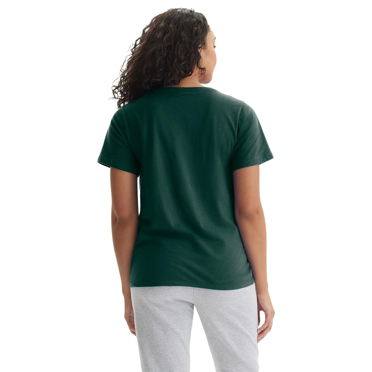 Hanes Perfect-T - Playera de Manga Corta de algodón con Cuello en V, 1 o 2 Unidades