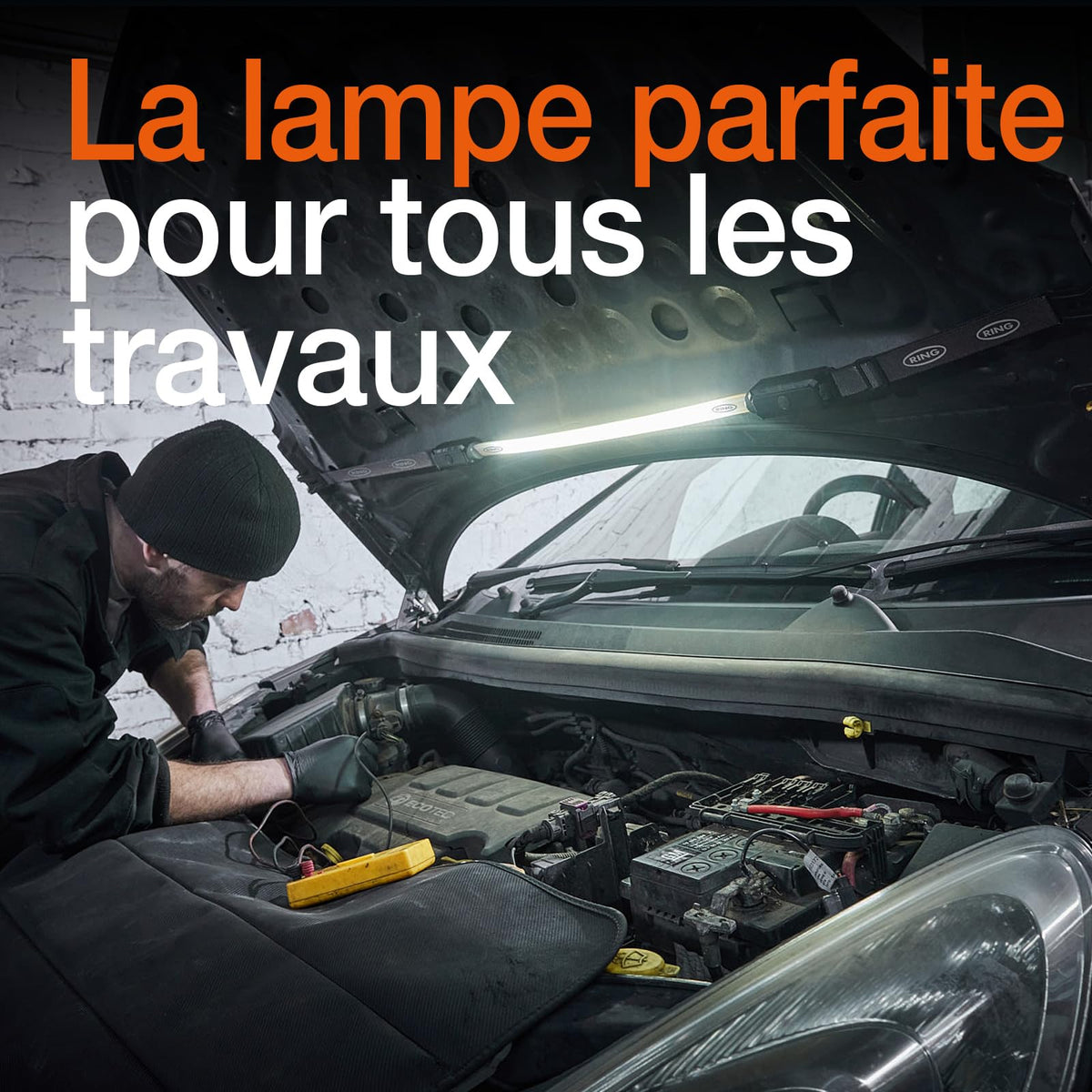 OSRAM LEDIL416 Lámpara de Inspección de Tira Flexible Recargable 5V, Negro