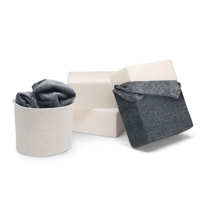 Delta Children Sofá Modular Cozee de 4 Piezas - Color: Gris