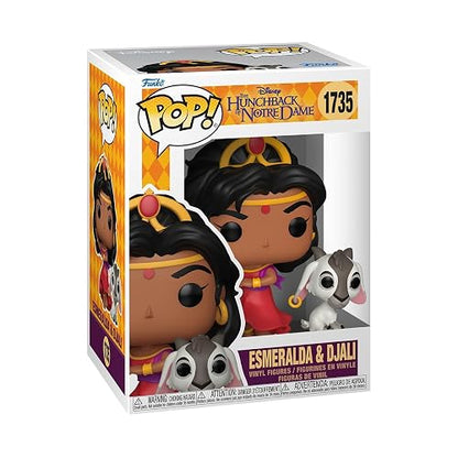 Funko Pop! & Buddy: Disney Hunchback of Notre Dame - Esmeralda and Djali | Mercancía Oficial - Figura de Vinilo Coleccionable para Decoración - Regalo de Cumpleaños para Fans