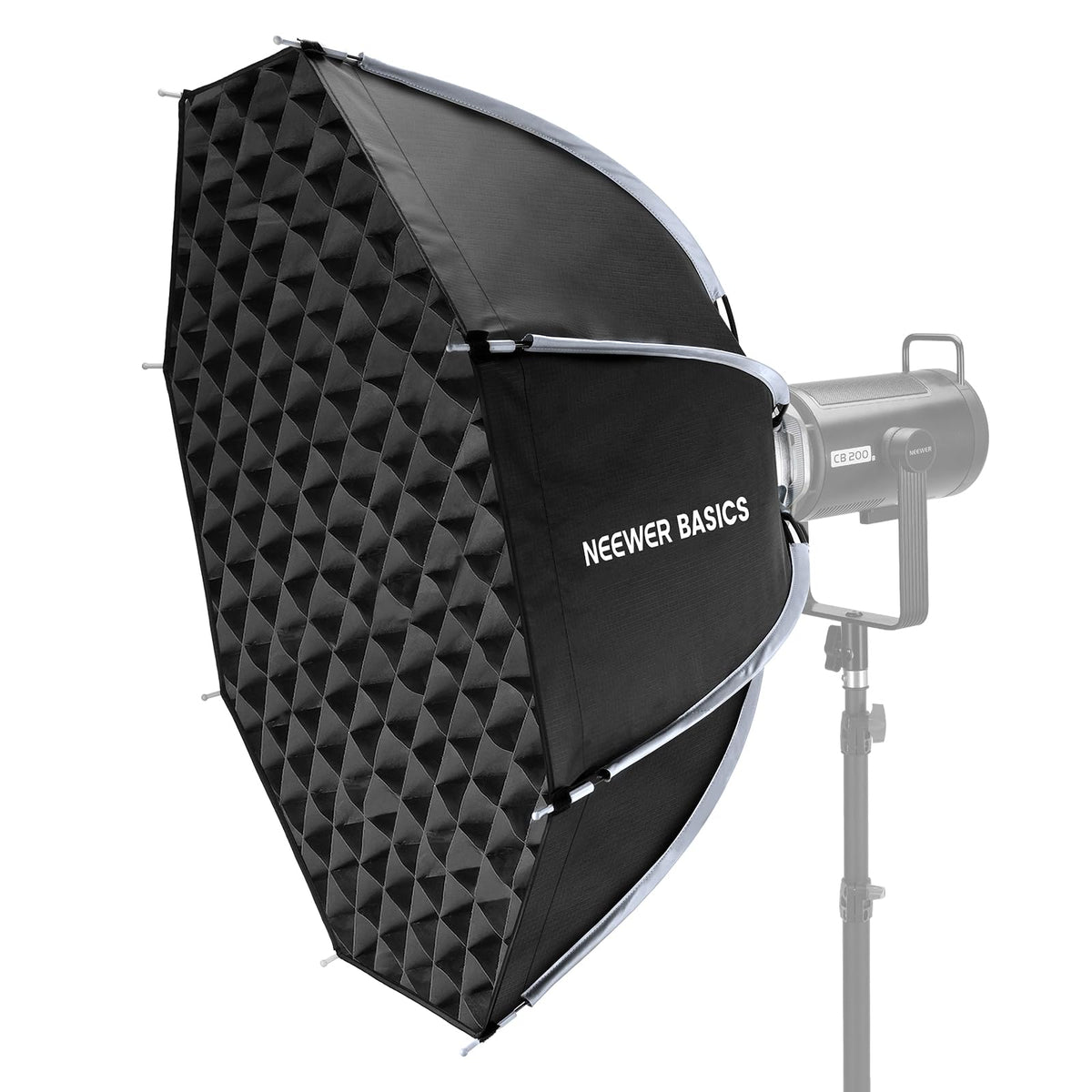 NEEWER 90cm Softbox Octagonal, Softbox de Montaje Bowens de Liberación Rápida con Rejilla de Panal, Difusor de Luz, para RGB CB60 CB60B CB200B MS60B MS60C MS150B S101-300W/400W Pro Vision 4 Q4, NS35P