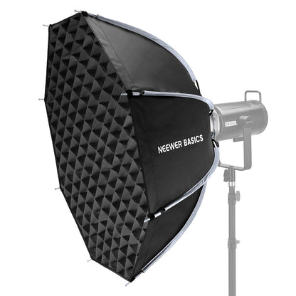 NEEWER 90cm Softbox Octagonal, Softbox de Montaje Bowens de Liberación Rápida con Rejilla de Panal, Difusor de Luz, para RGB CB60 CB60B CB200B MS60B MS60C MS150B S101-300W/400W Pro Vision 4 Q4, NS35P