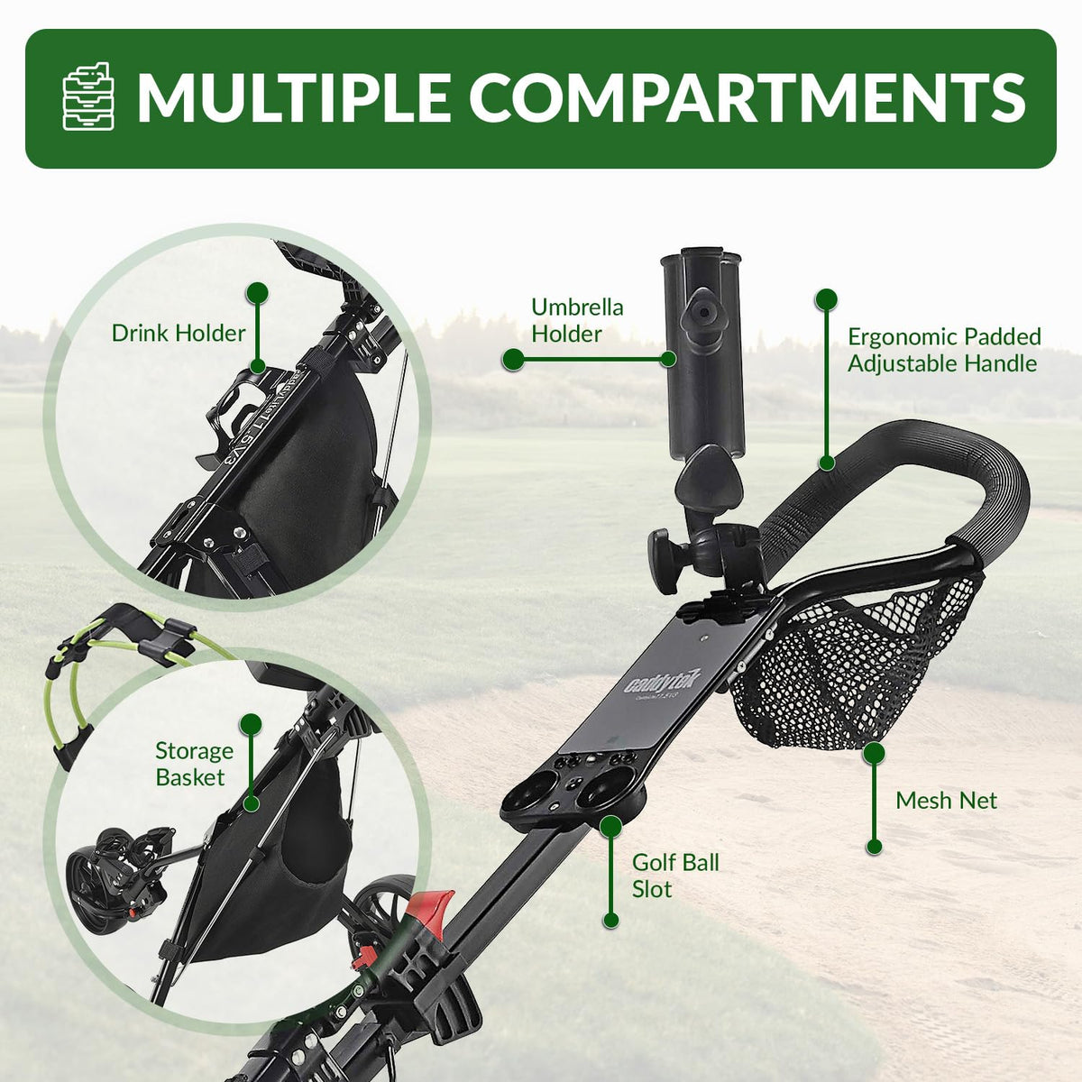 CaddyTek CaddyLite - Carrito de Golf, 11.5 V3 Deluxe
