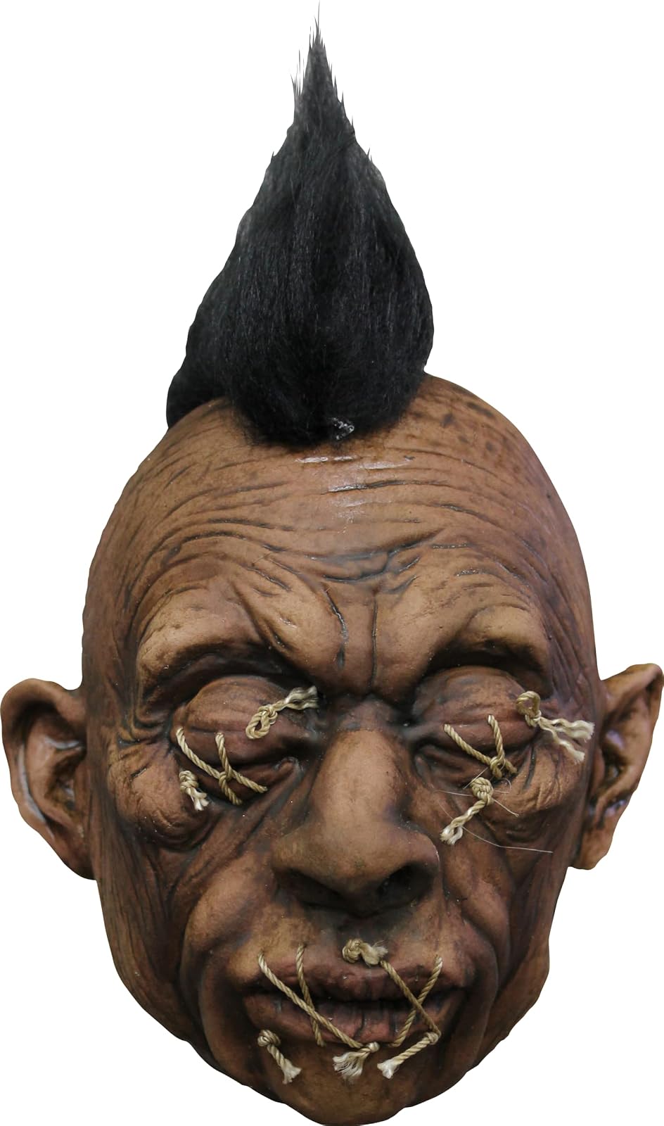 Shrunken Head A3 Artículo Decorativo de Cabeza Encogida de Brujo Voodoo | Adorno para Decoración de Halloween, Craneo Pequeño Encogido, Ideal para Casa de Terror, Día de Muertos