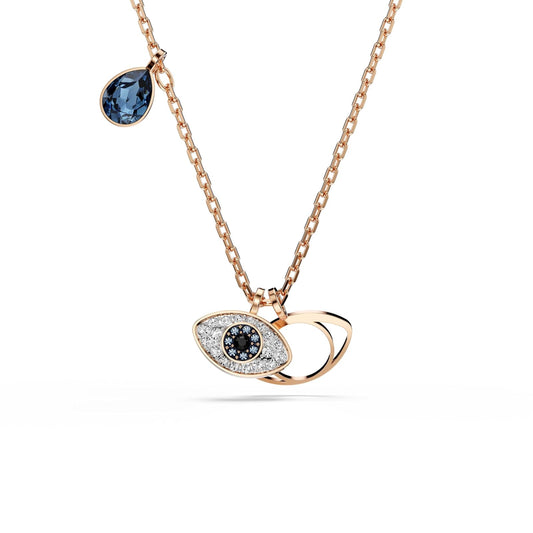 Swarovski Colección Symbolica, Ojo, multicolor, chapado en oro rosa