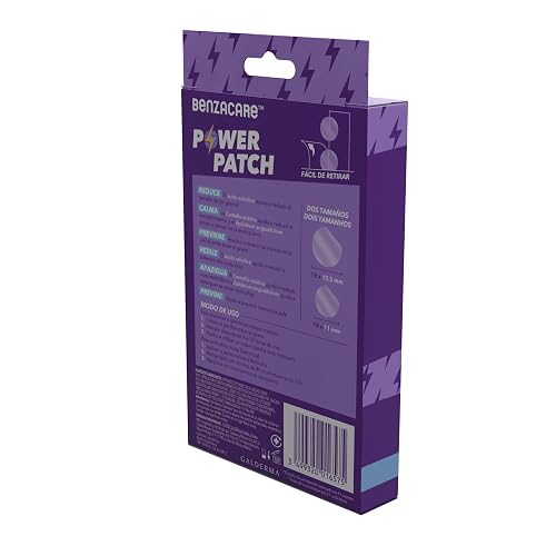 BENZACARE POWER PATCH Parche Invisible Ultraligero y Ultrafino que Reduce Visiblemente las Immperfecciones Granos y Espinillas con Resultados Visibles en 4 Horas Caja con 36 piezas