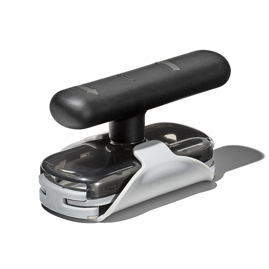OXO Good Grips - Abrelatas de tarros con cinta base, color negro