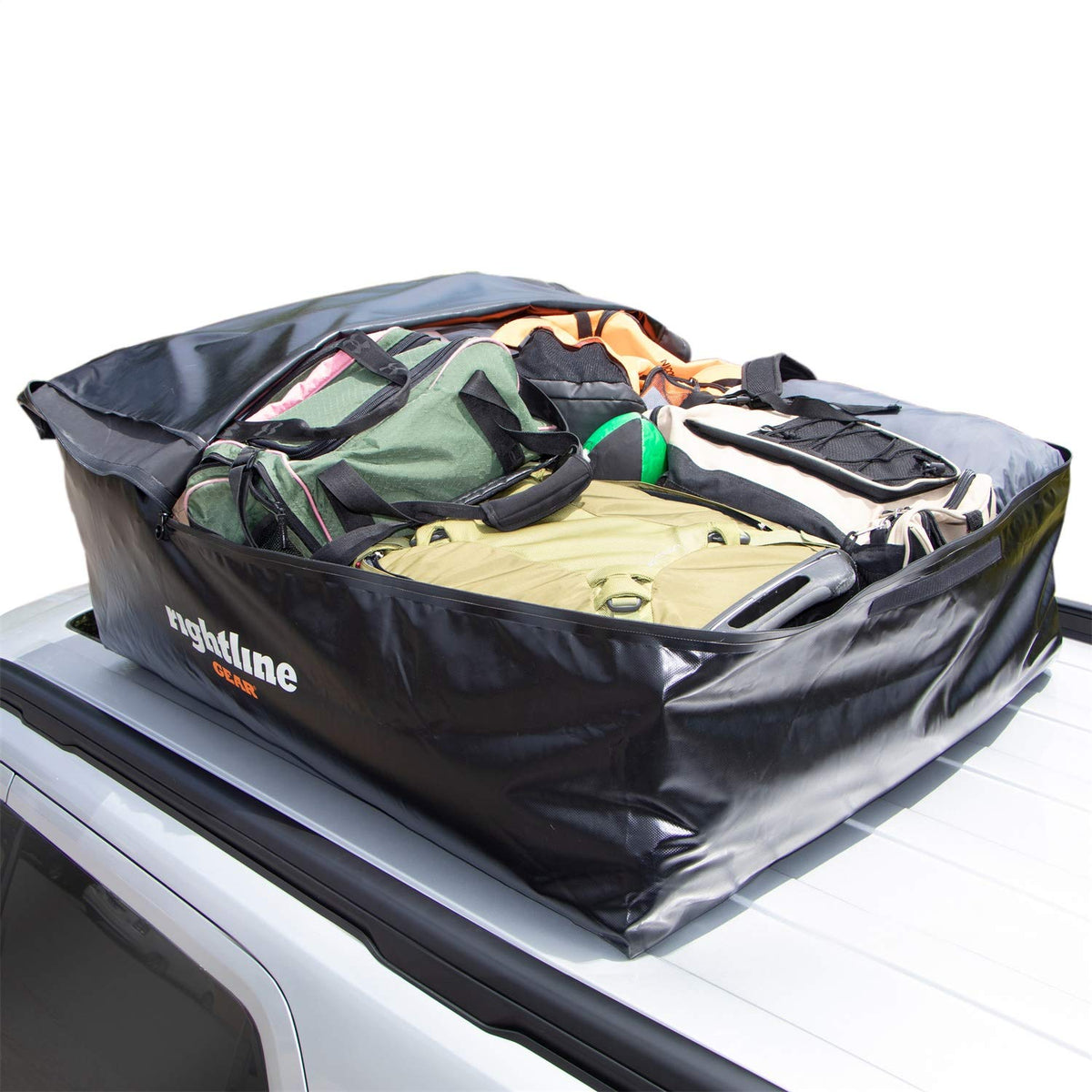 Rightline Gear Sport 3 Portaequipajes para Techo de Auto 100S30, 18 ft³, 100% Impermeable, Negro y Gris