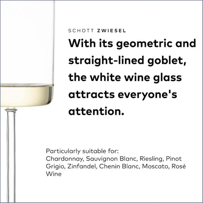 Schott Zwiesel Tritan Crystal Modo Collection, 150 oz, copas de vino blanco, juego de 4