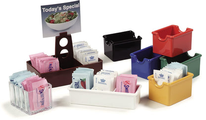 Carlisle FoodService Products - Cesta de azúcar para cocinas, plástico, 20 paquetes, negro, pequeño