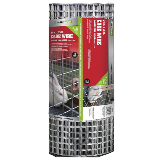 yardgard 309312 un 61 cm por 7,6 m 2,5 cm de Calibre 16 por 2,5 cm Malla soldada galvanizado Alambre