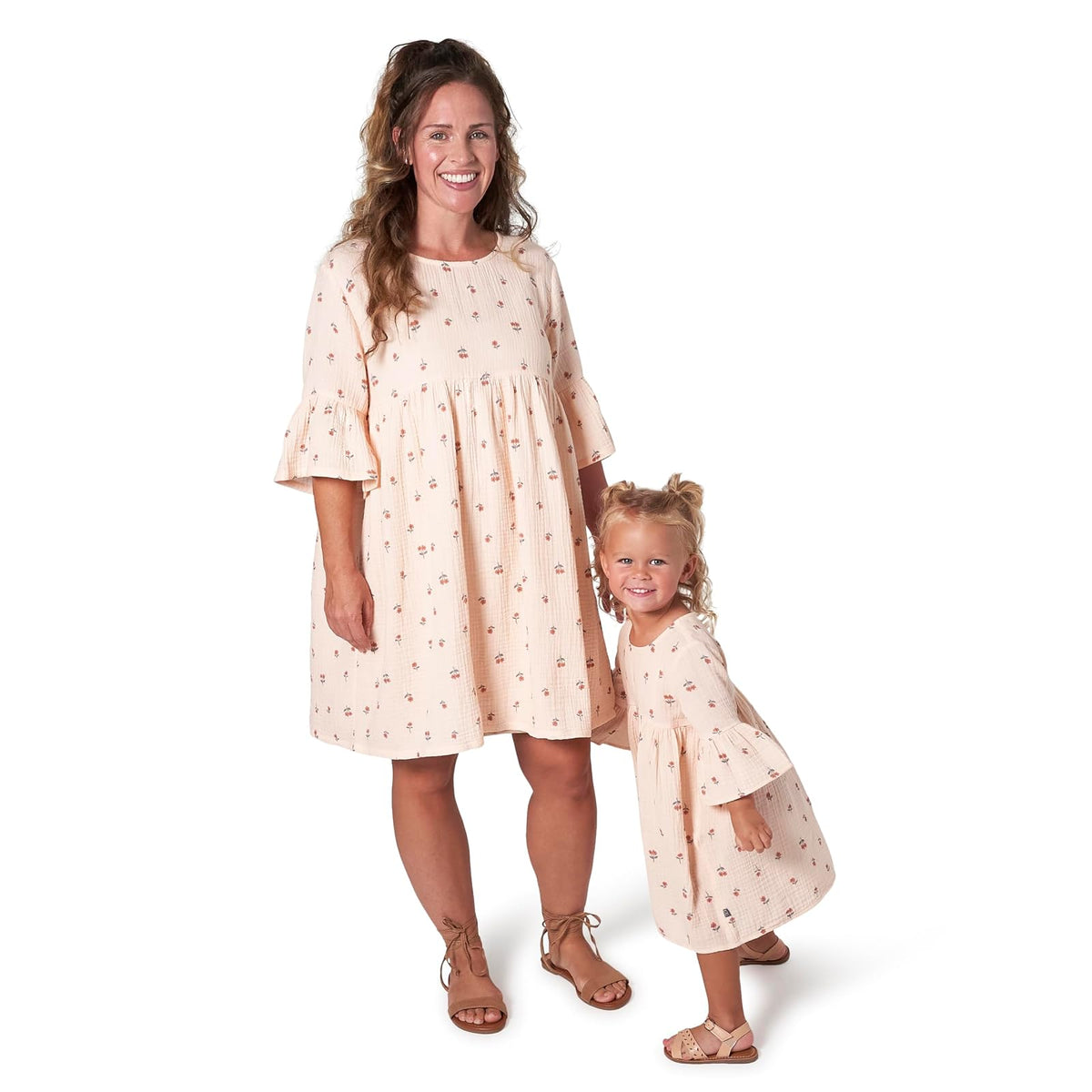 Modern Moments by Gerber Mommy and Me Gauze Dress Atuendo de Jugador Bebé-Niñas