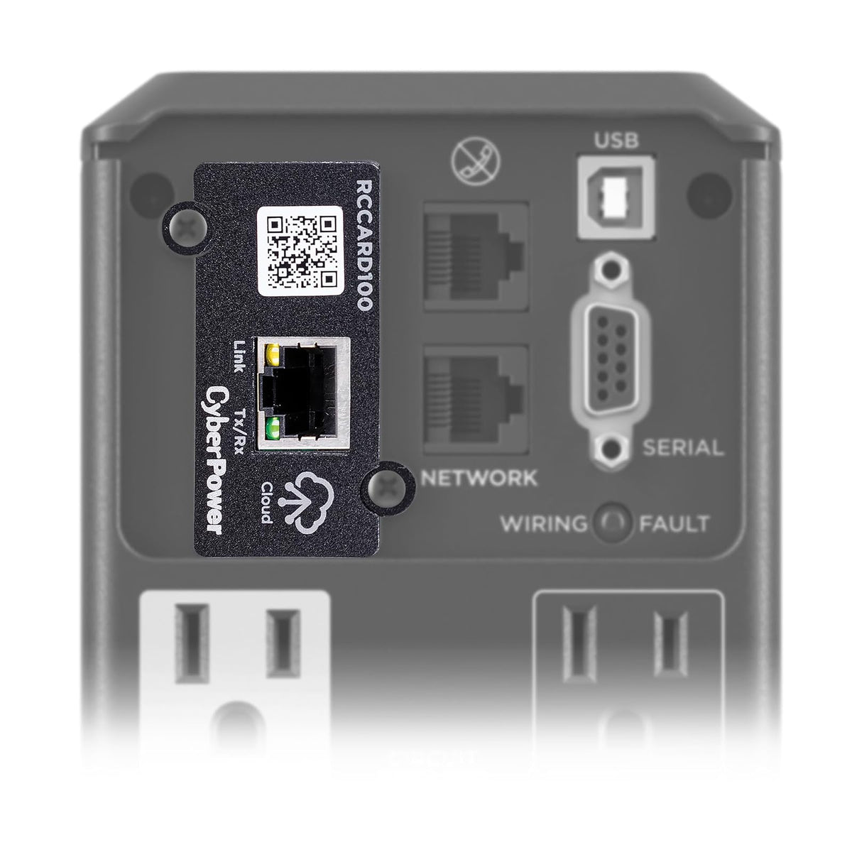 CyberPower RCCARD100, Tarjeta de Administración Remota para UPS, Monitoreo en la Nube, Plug-and-Play