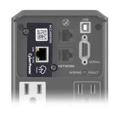 CyberPower RCCARD100, Tarjeta de Administración Remota para UPS, Monitoreo en la Nube, Plug-and-Play
