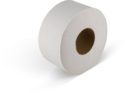 Kimberly-Clark, higienico Jumbo Jr, Marlí, 200 metros,hoja Doble, caja con 12 rollos, color blanco,de 9 cm