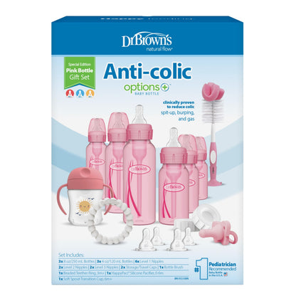 Dr. Brown's Options Baby Bottles Gift Set, Pink