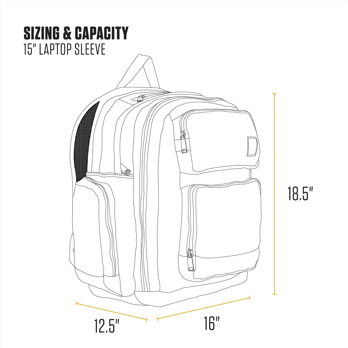 Carhartt 35L Triple-Compartment Backpack, Durable Pack with Laptop Sleeve and Duravax Abrasion Resistant Base