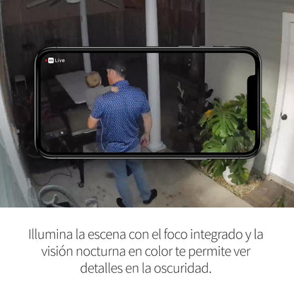 Arlo Essential Cámara de Seguridad Exterior (2da Generación), Blanco, 1 Unidad, Inalámbrica, 2K, Wi-Fi