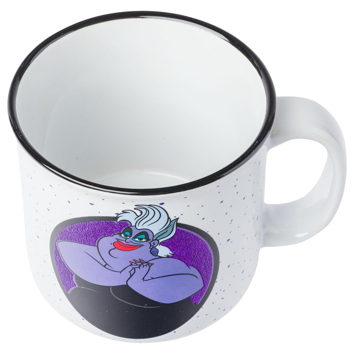 Silver Buffalo Disney Ursula Poor Unfortunate Souls - Taza de cerámica con purpurina, 20 onzas
