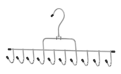 Whitmor - Colgador de Accesorios de 10 Ganchos, 1, Cromo y Negro