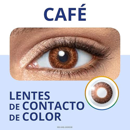 Air Optix Colors Lentes de contacto, 2 lentes, Dioptrías 5.5 Color BROWN