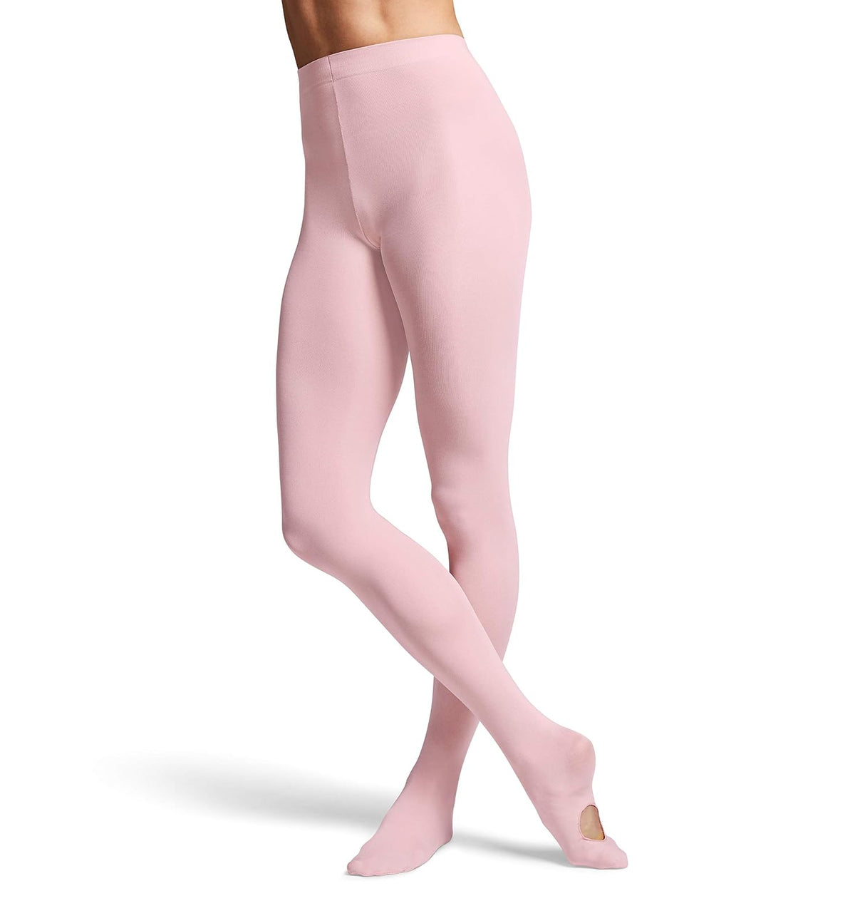 Bloch Contoursoft Adaptatoe Medias de Ballet Convertibles para Niña - M - Rosa claro