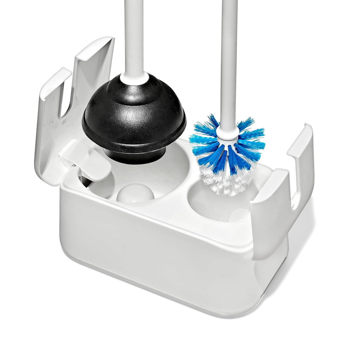 OXO Good Grips - Juego de escobillas de Inodoro y émbolo | OXO Good Grips - Juego de escobillas de inodoro y émbolo, color blanco