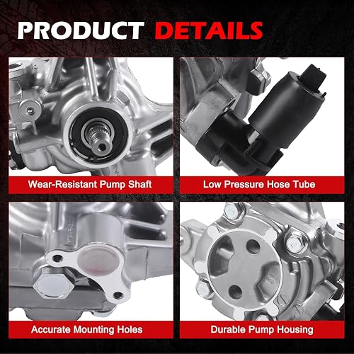 Autodevil 21-116 - Bomba de dirección asistida para RDX 2007 2008 2009 2010 2011 2012 L4 2.3L, bomba de asistencia asistida de potencia reemplazada para 56110RWC305