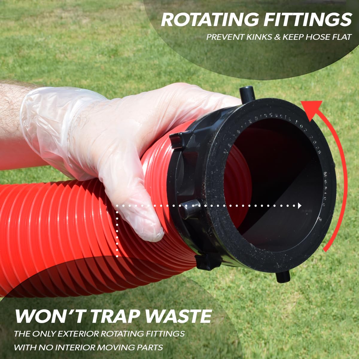 Valterra D04-0114 EZ Coupler Bayonet Sewer Hose Kit - 10'