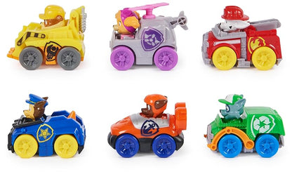 Paw Patrol: Pup Squad Racers, Set de Regalo de vehículos de 6 Piezas, Juguetes para niños y niñas a Partir de 3 años