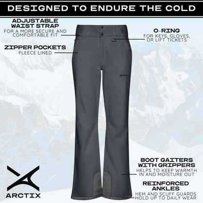 ARCTIX Pantalones de Nieve aislados Pantalones de esquí para Mujer