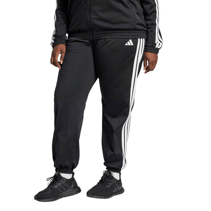 adidas Tricot Pantalón Deportivo 3 Rayas Mujer - 2XL - Negro - Blanco