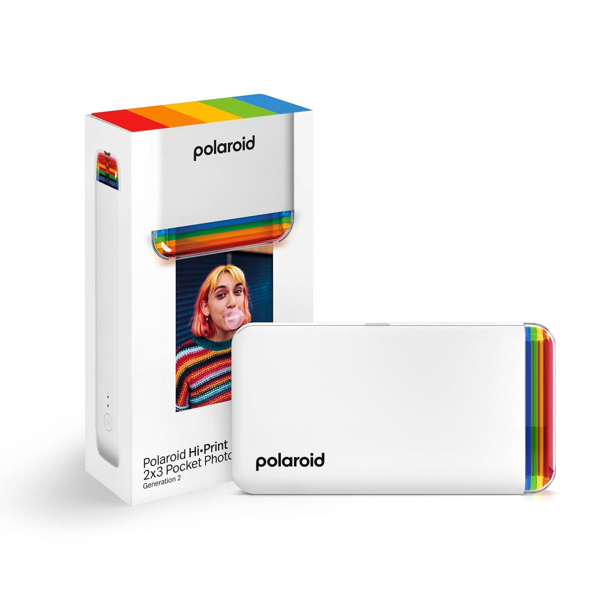 Polaroid Hi-Print 2nd Generation Impresora Portátil Bluetooth 2x3 - Blanco - Solo impresora Gen2