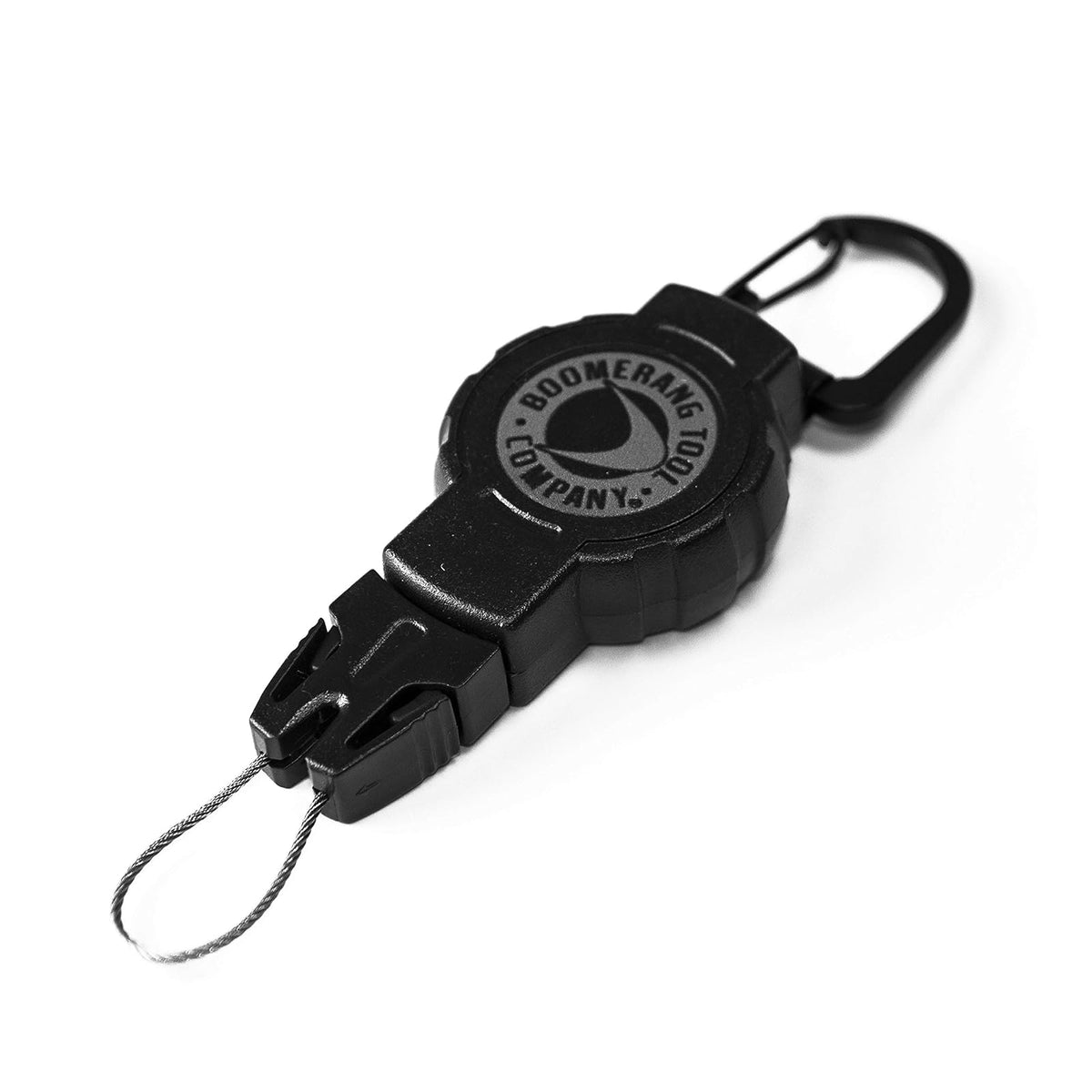Boomerang Scuba Diving Retractable Gear Tethers with a Kevlar Cord and Universal End Fitting - Great for Scuba Diving Gauges, Flashlights, Cameras and More - Made in The USA - Mosquetón pequeño (24 pulgadas - 4 onzas)