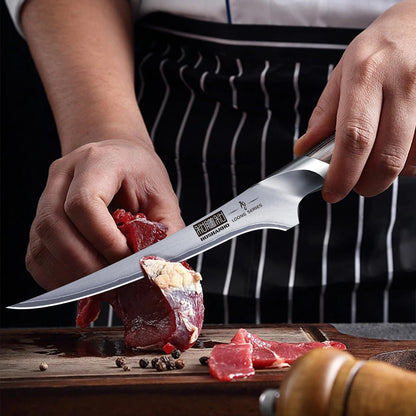 HOSHANHO Cuchillo de Filete Profesional Cuchillo para Pescado de Acero Inoxidable Cuchillos de Cocina Súper Afilado Cuchillo de Filetear con Mango Ergonómico