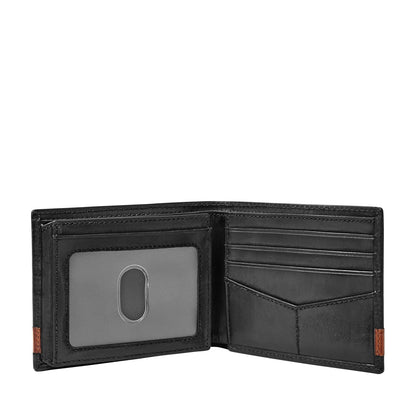 Fossil Men's Quinn Leather Bifold Flip ID Wallet