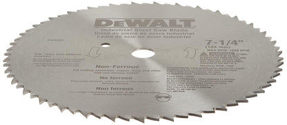 Dewalt DW3329 Disco Sierra Acero Industrial Metales No Ferrosos, 7-1/4" X 68D