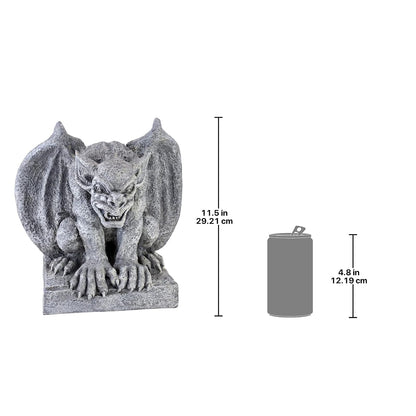 Design Toscano AL52694 Gomorrah - Estatua de decoración gótica Gomorra, 25,7 cm, Piedra Gris
