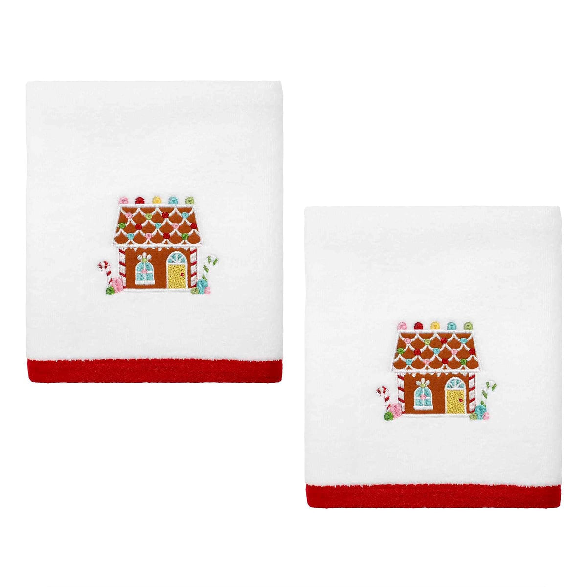 Avanti Linens - Toallas de Mano, Suaves y absorbentes, Decoraciones navideñas, Juego de 2 (colección Sweet Treat)