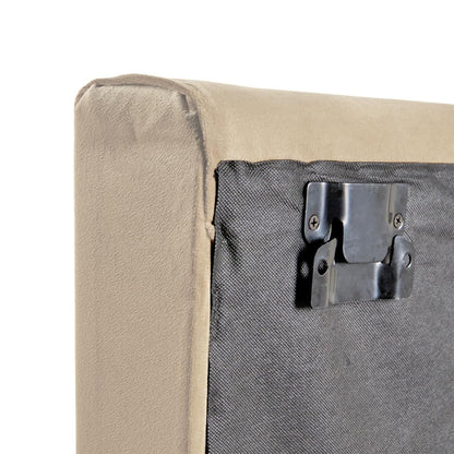 Sochic Cabecero Tapizado en Tela Velvet - 3 Paneles para Cabecera con Altura Ajustable Color Beige Ideal para Cama Matrimonial y Queen Size.