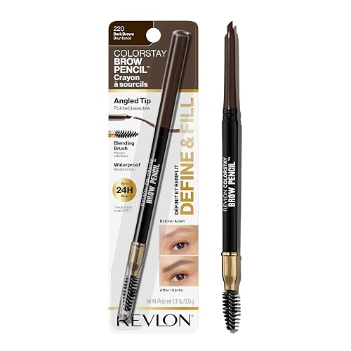 Revlon Lápiz Delineador de Ceja Colorstay, Dark Brown