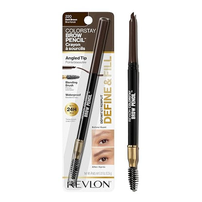 Revlon Lápiz Delineador de Ceja Colorstay, Dark Brown