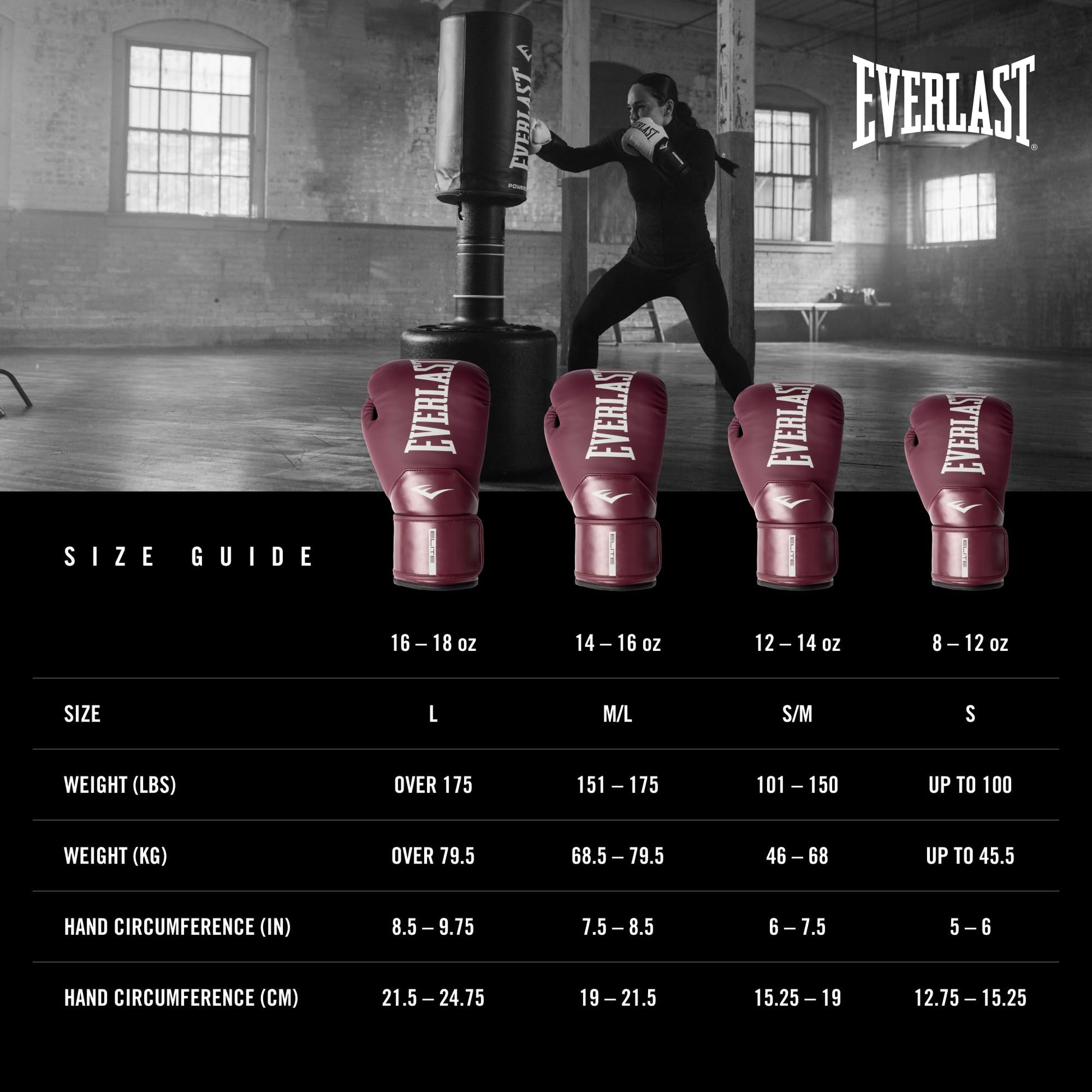 Everlast Elite 2 Boxing Gloves (Purple, 12oz)