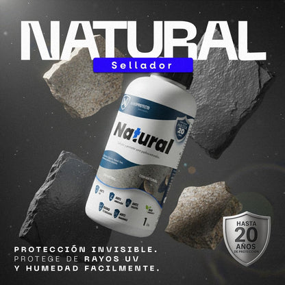 767SSNAT NATURAL Sellador Protector Orgánico para Cantera, Granito, Mármol, Slate, Piedra Natural 4l