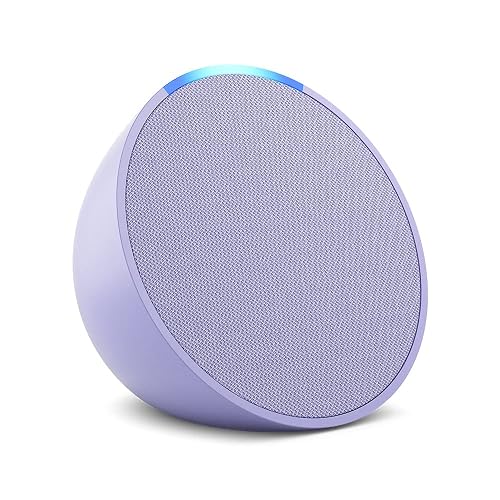 Echo Pop (modelo más reciente): nuestra bocina más pequeña que se adapta a cualquier habitación (lavanda), con el Acceso Anticipado de Alexa+