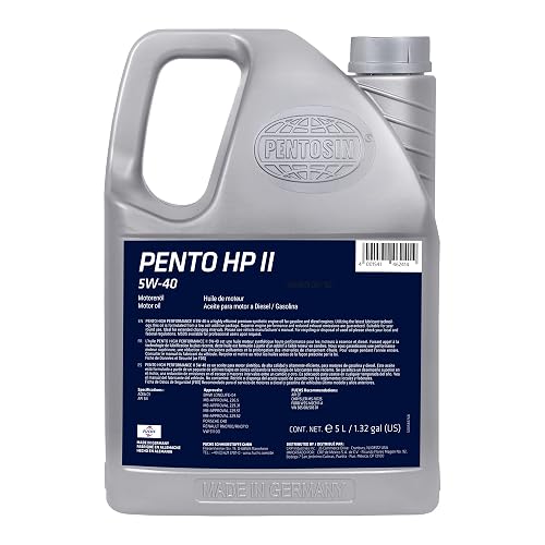 CRP Automotive Pentosin 8042206 Pento High Performance II 5W-40 Synthetic Motor Oil - 5 Liter
