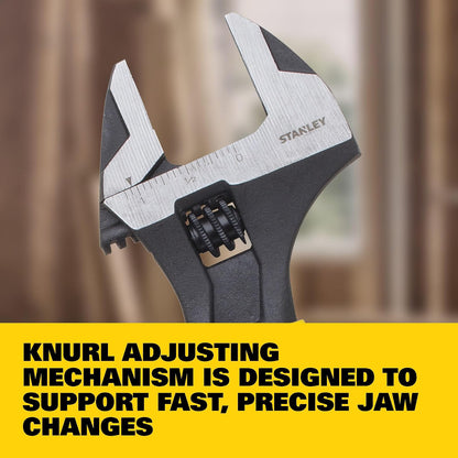 STANLEY 90-948 Llave Ajustable MaxSteel, tamaño 8 pulgadas