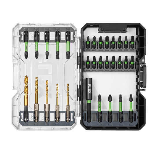 FLEX Stack Pack - Juego de brocas de impacto y brocas de accionamiento de 31 piezas, FAM10001-31