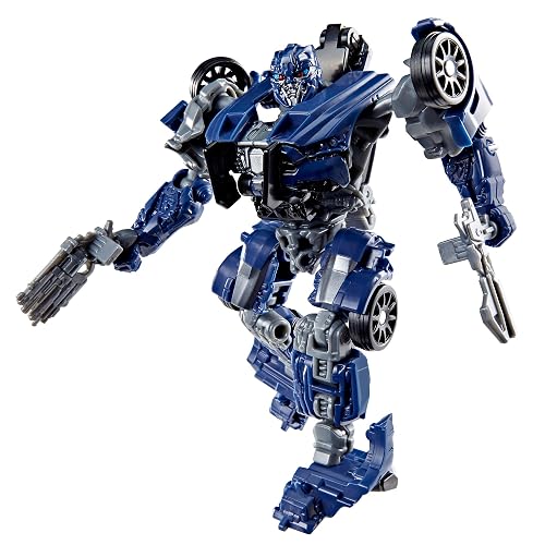 Transformers Studio Series Barricade Deluxe Último Caballero | Figura de acción de conversión de 4.5 pulgadas, juguetes de robot, a partir de 8 años