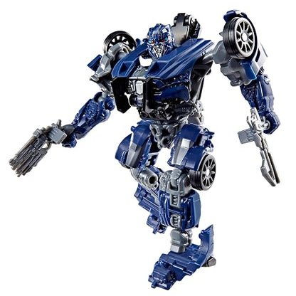 Transformers Studio Series Barricade Deluxe Último Caballero | Figura de acción de conversión de 4.5 pulgadas, juguetes de robot, a partir de 8 años